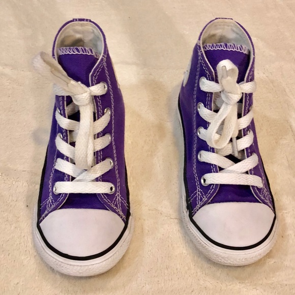 purple high top converse toddler